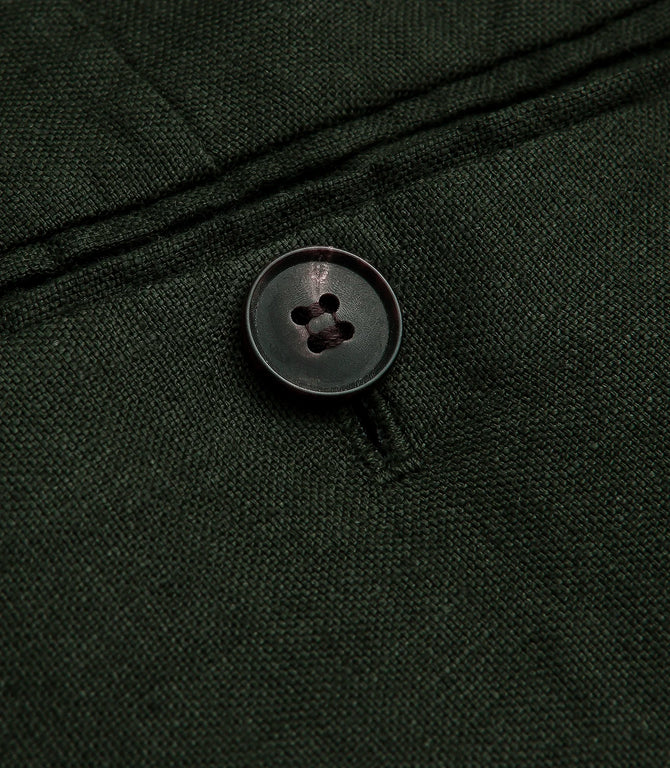 Corossol Linen Pants Emerald Green