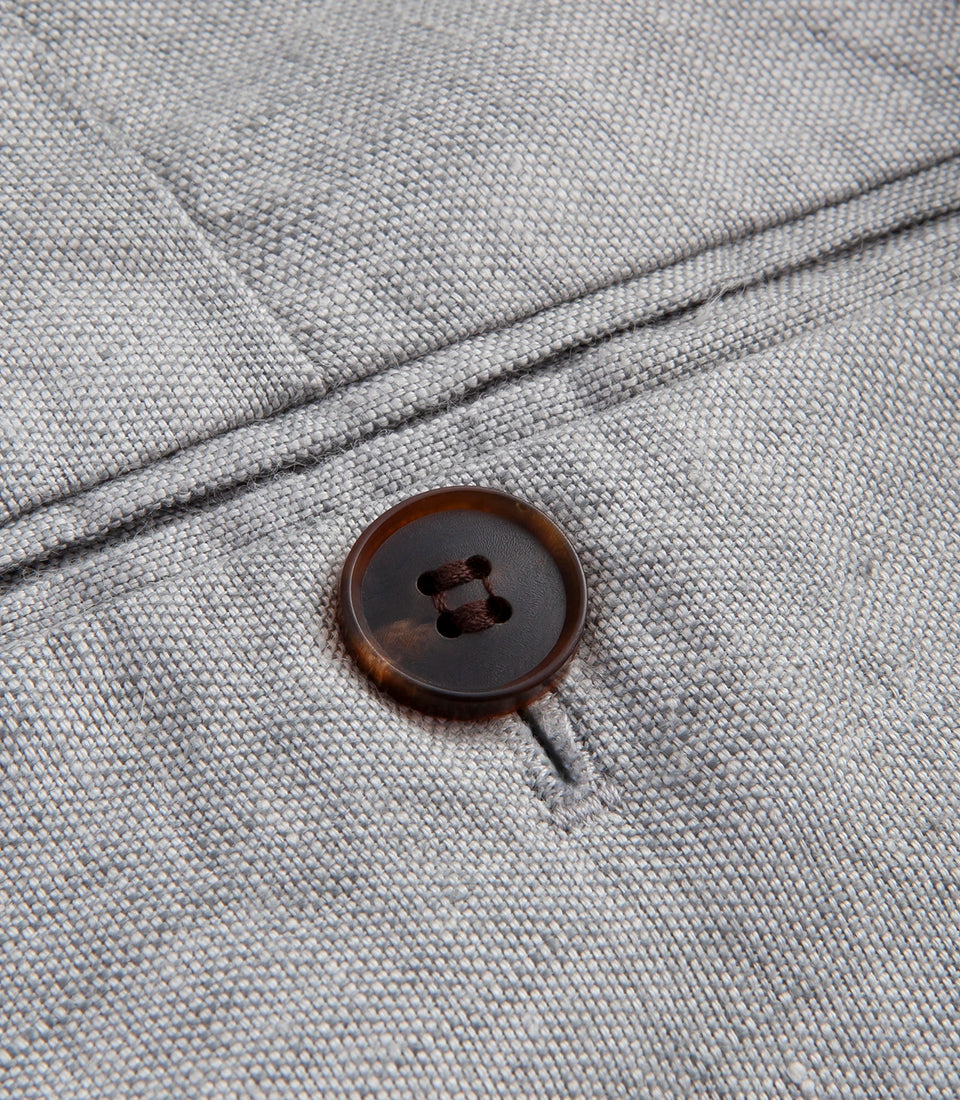 Corossol Linen Pants Silver Grey