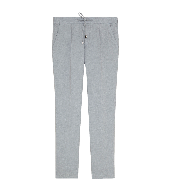 Corossol Linen Pants Silver Grey