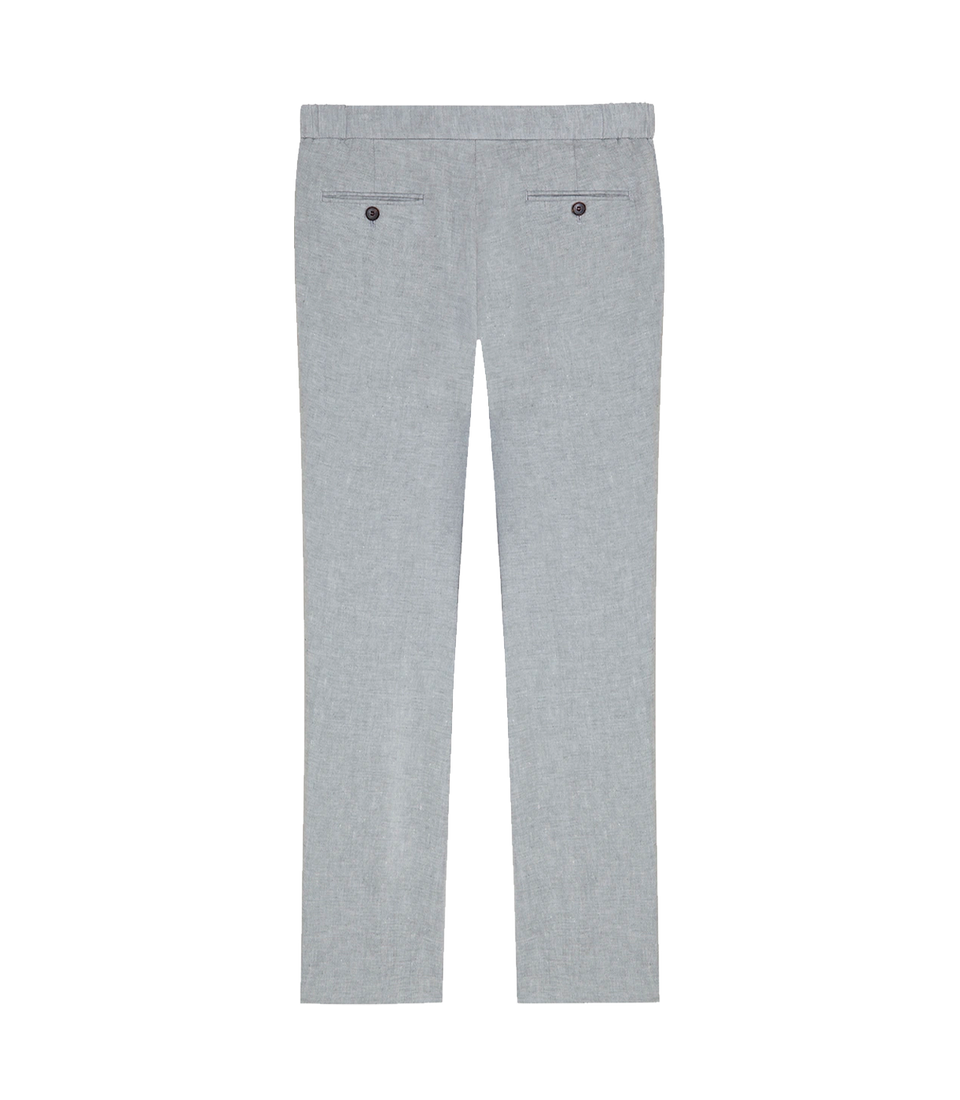 Corossol Linen Pants Silver Grey