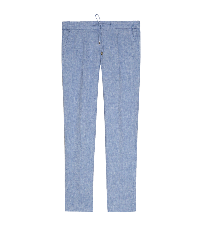 Corossol Linen Pants Soft Blue