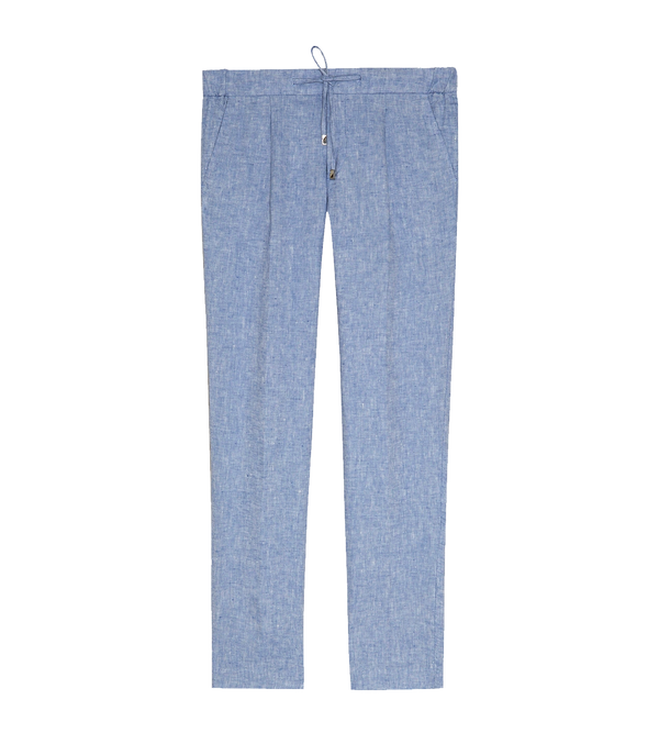 Corossol Linen Pants Soft Blue