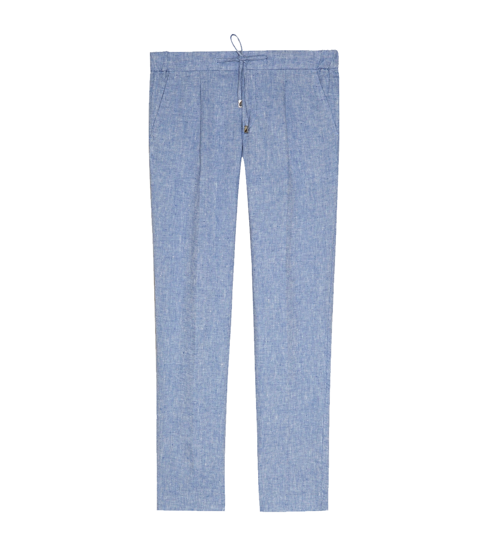 Corossol Linen Pants Soft Blue