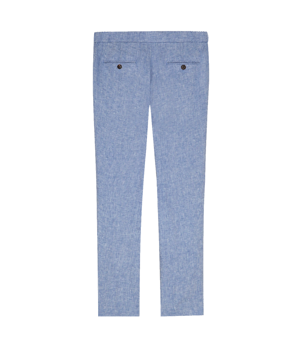 Corossol Linen Pants Soft Blue