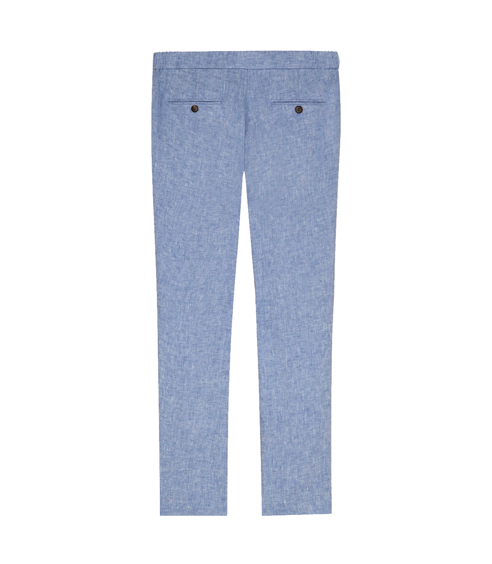 Corossol Linen Pants Soft Blue