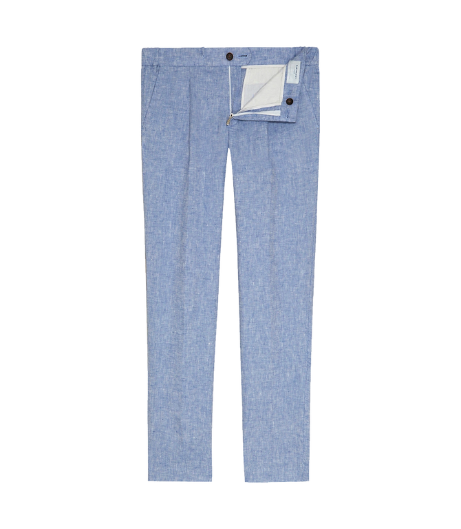 Corossol Linen Pants Soft Blue