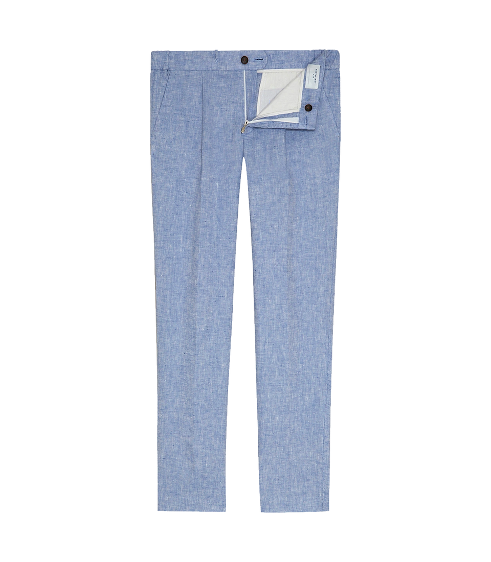 Corossol Linen Pants Soft Blue