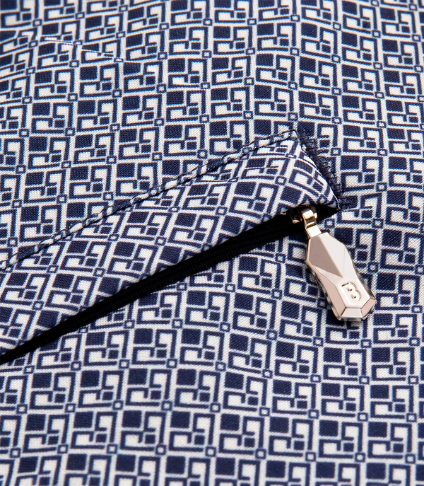 Gustavia Arabesque Navy White
