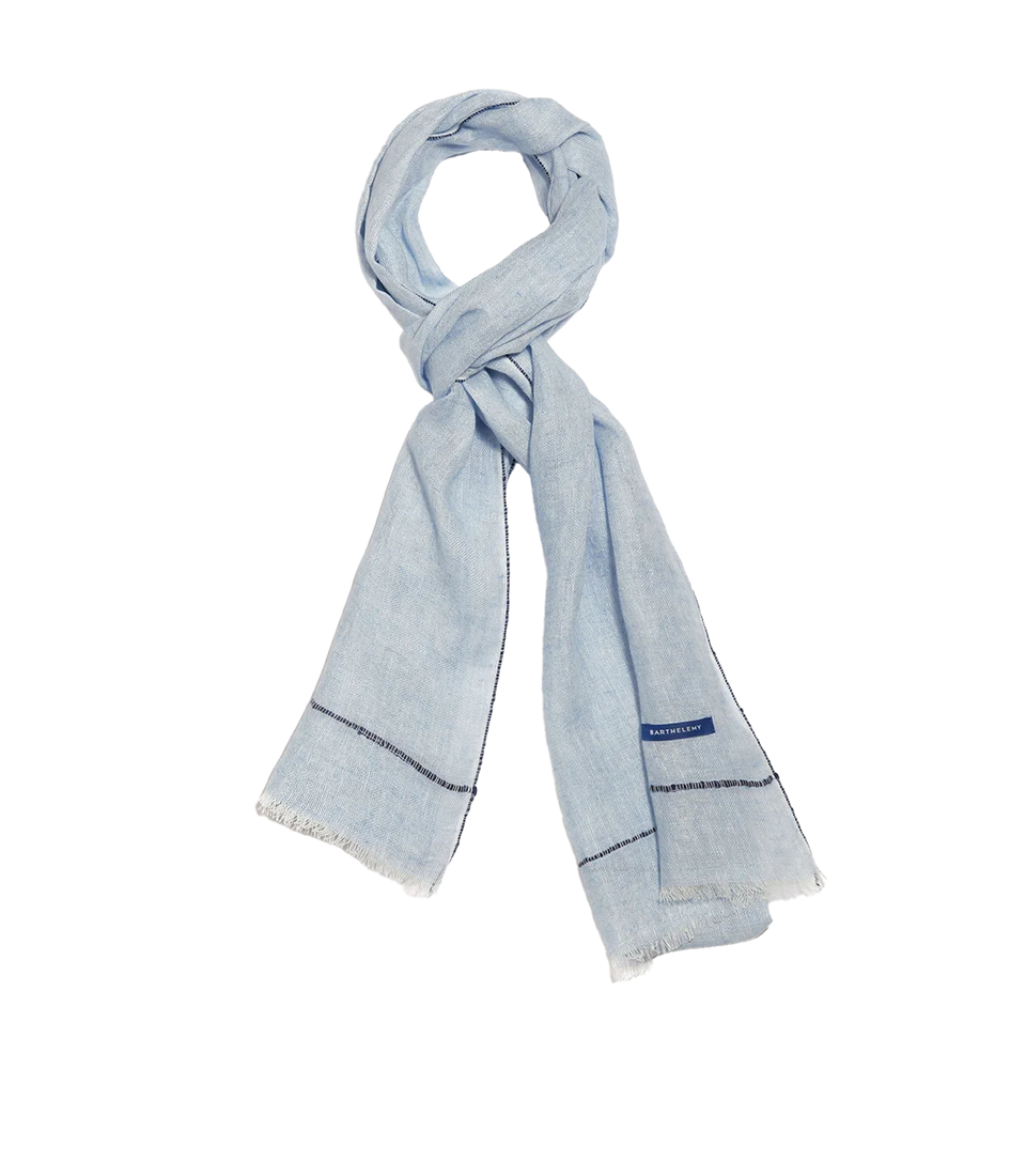 Brise Linen Scarf Light Blue - Barthelemy