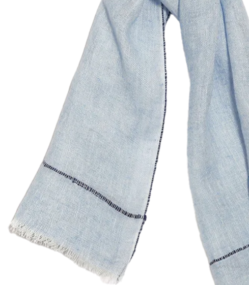 Brise Linen Scarf Light Blue
