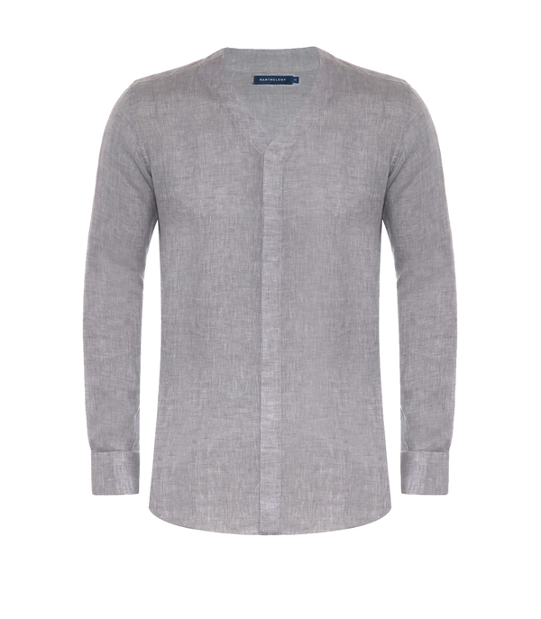 Solstice Linen Shirt Grey - Barthelemy