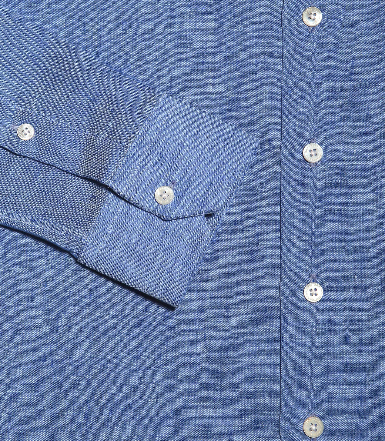 Tailored Linen Shirt Medium Blue - Barthelemy