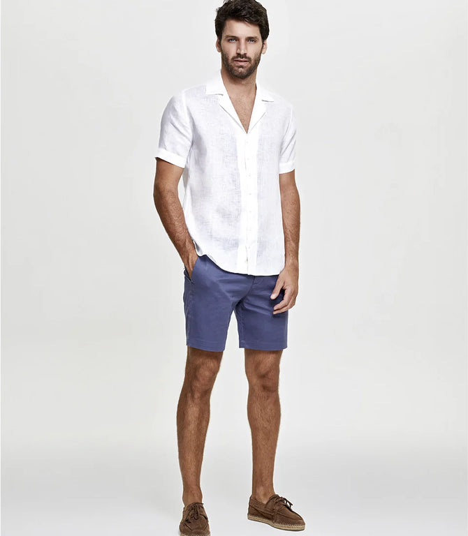 Voyage Linen Shirt White - Barthelemy