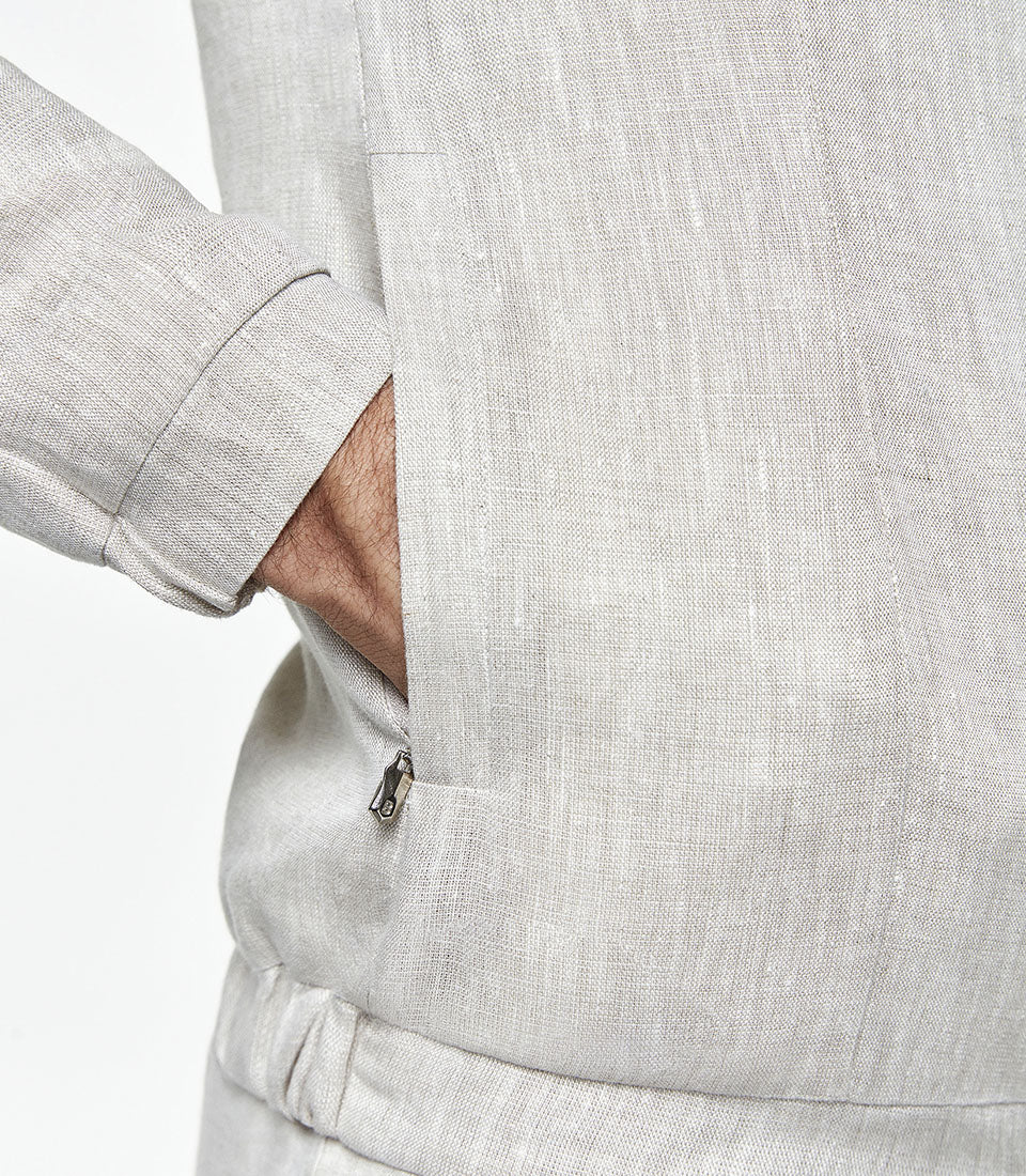 Lurin Linen Jacket Natural - Barthelemy