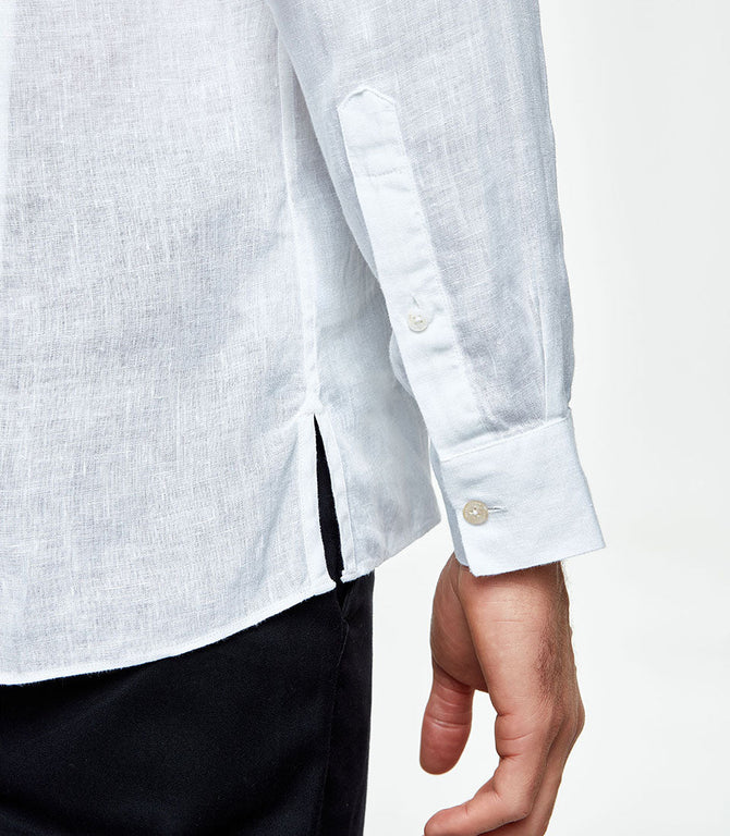 Solstice Linen Shirt White - Barthelemy