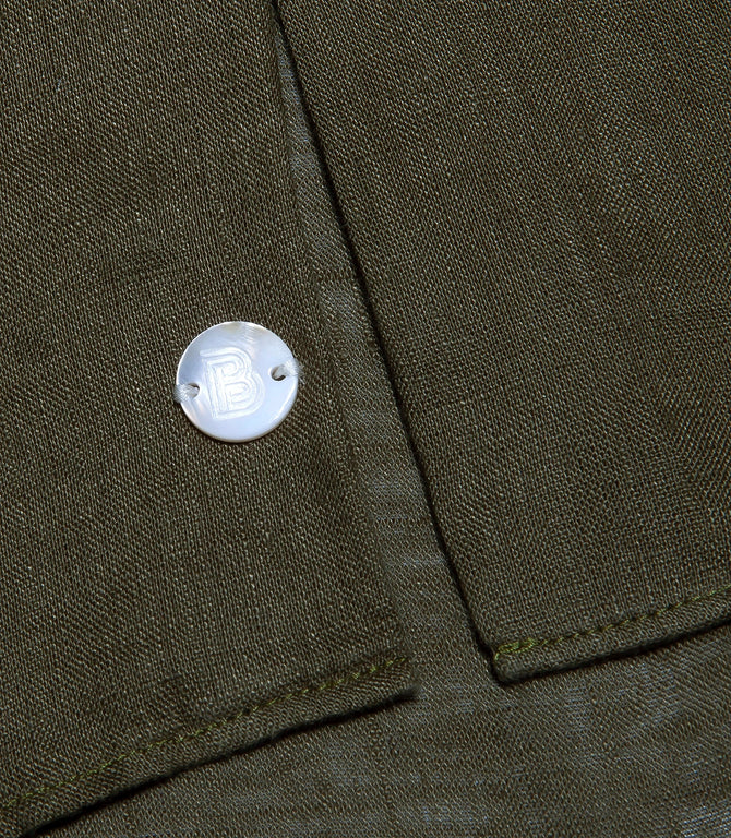 Mirage Linen Shirt Forest Green
