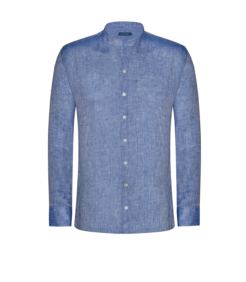 Mirage Linen Shirt Ocean Blue