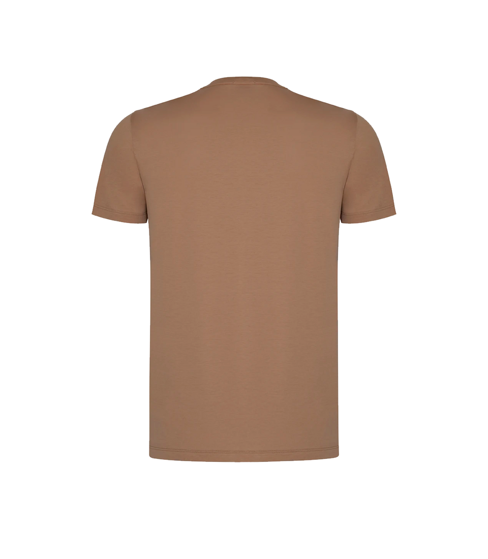 Crew Neck T-Shirt Pima Honey Mustard