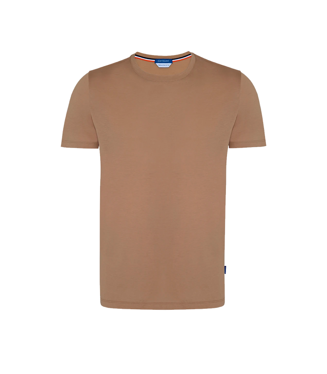 Crew Neck T-Shirt Pima Honey Mustard