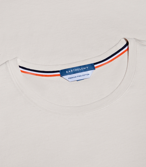 Crew Neck T-Shirt Pima Ivory