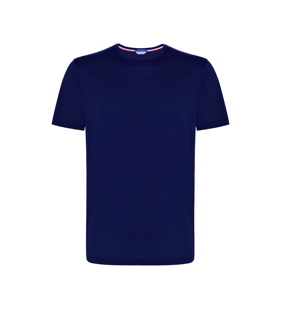 Crew Neck T-Shirt Pima Navy