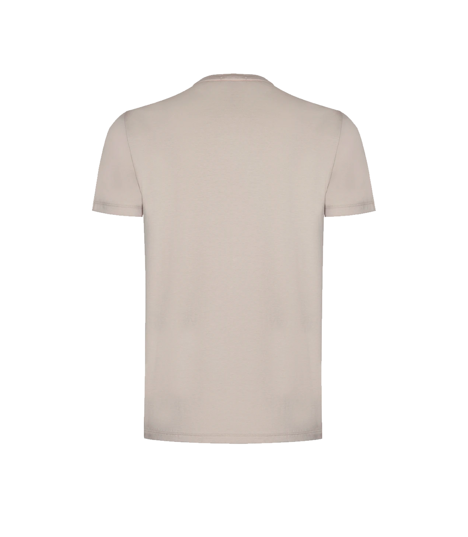 Crew Neck T-Shirt Pima Oatmeal Beige