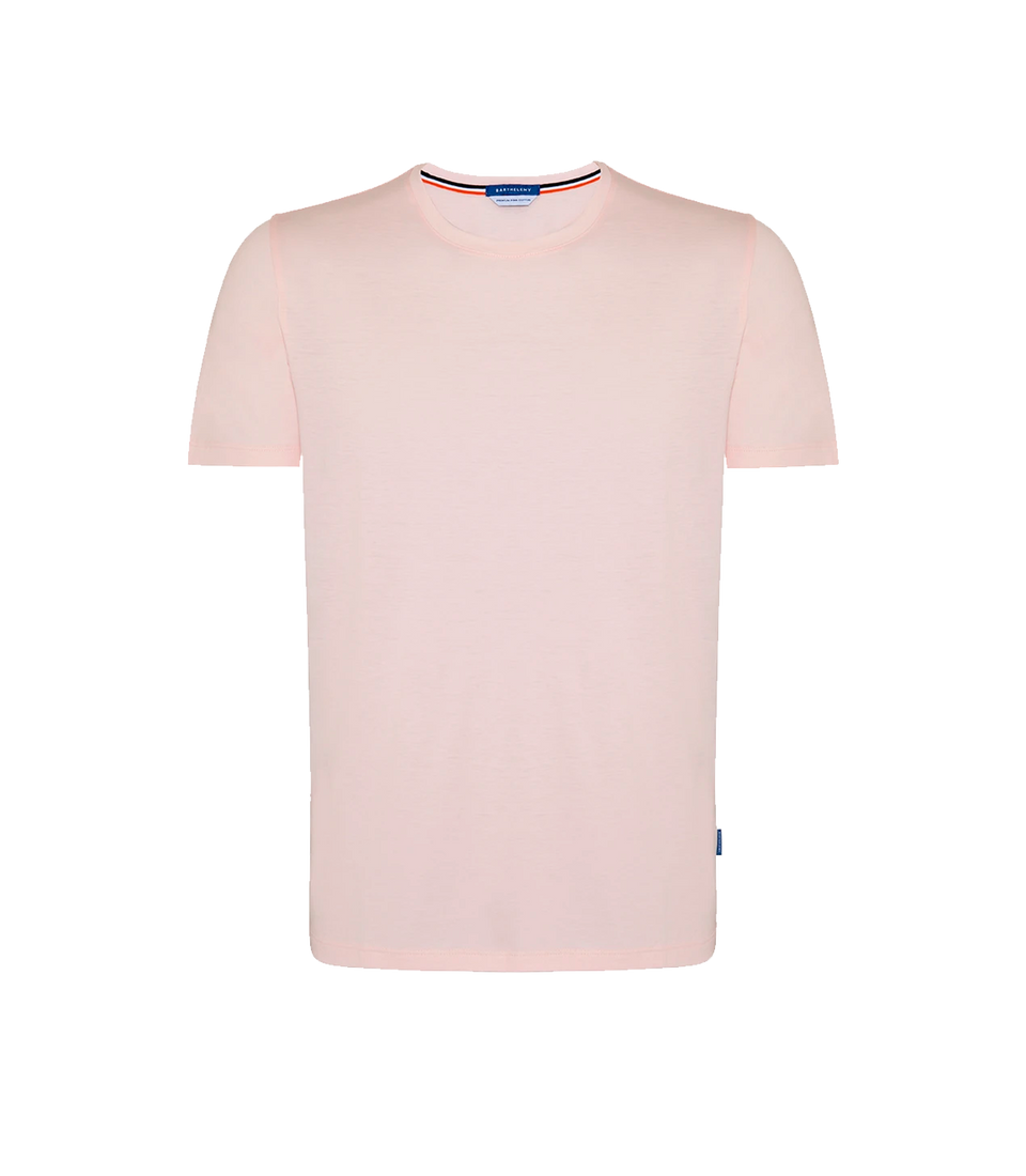 Crew Neck T-Shirt Pima Rose Quartz