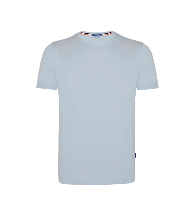 Crew Neck T-Shirt Pima Sky Blue