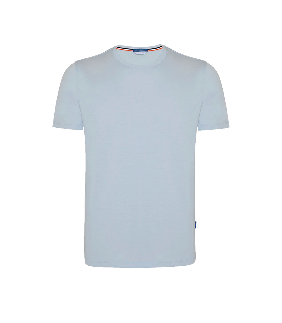 Crew Neck T-Shirt Pima Sky Blue