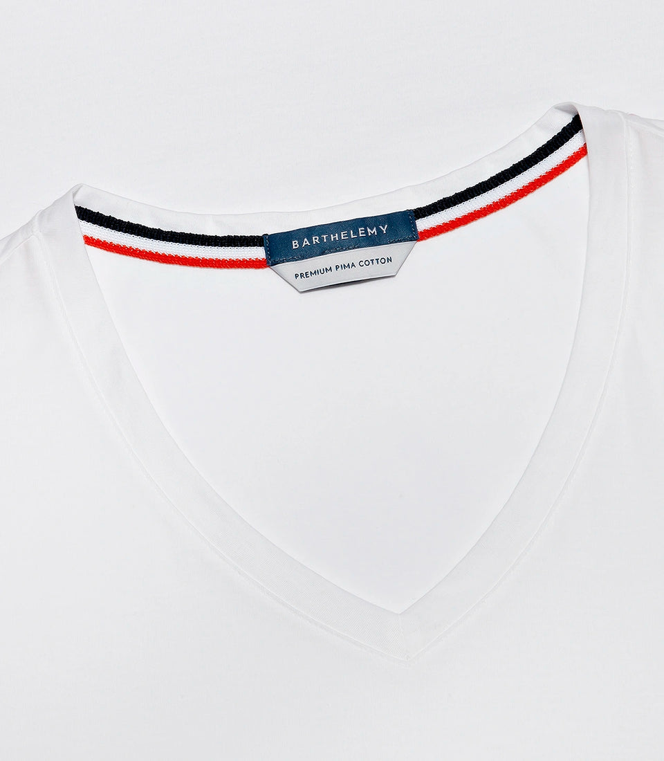 VNeck T-Shirt Pima White