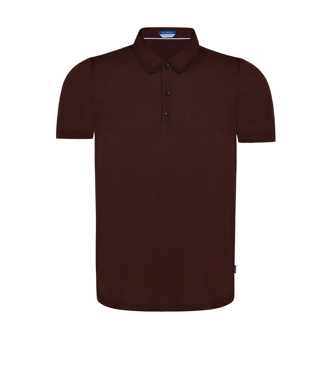 Polo Pima Cotton Chocolate Brown