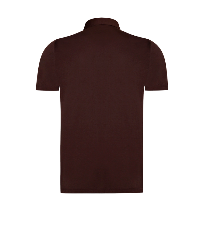 Polo Pima Cotton Chocolate Brown