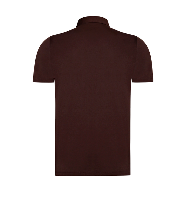 Polo Pima Cotton Chocolate Brown