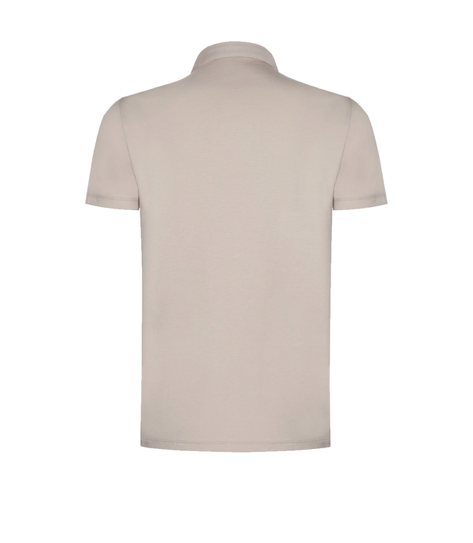 Polo Pima Cotton Oatmeal Beige
