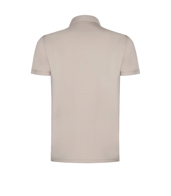 Polo Pima Cotton Oatmeal Beige