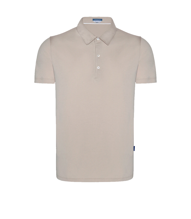 Polo Pima Cotton Oatmeal Beige