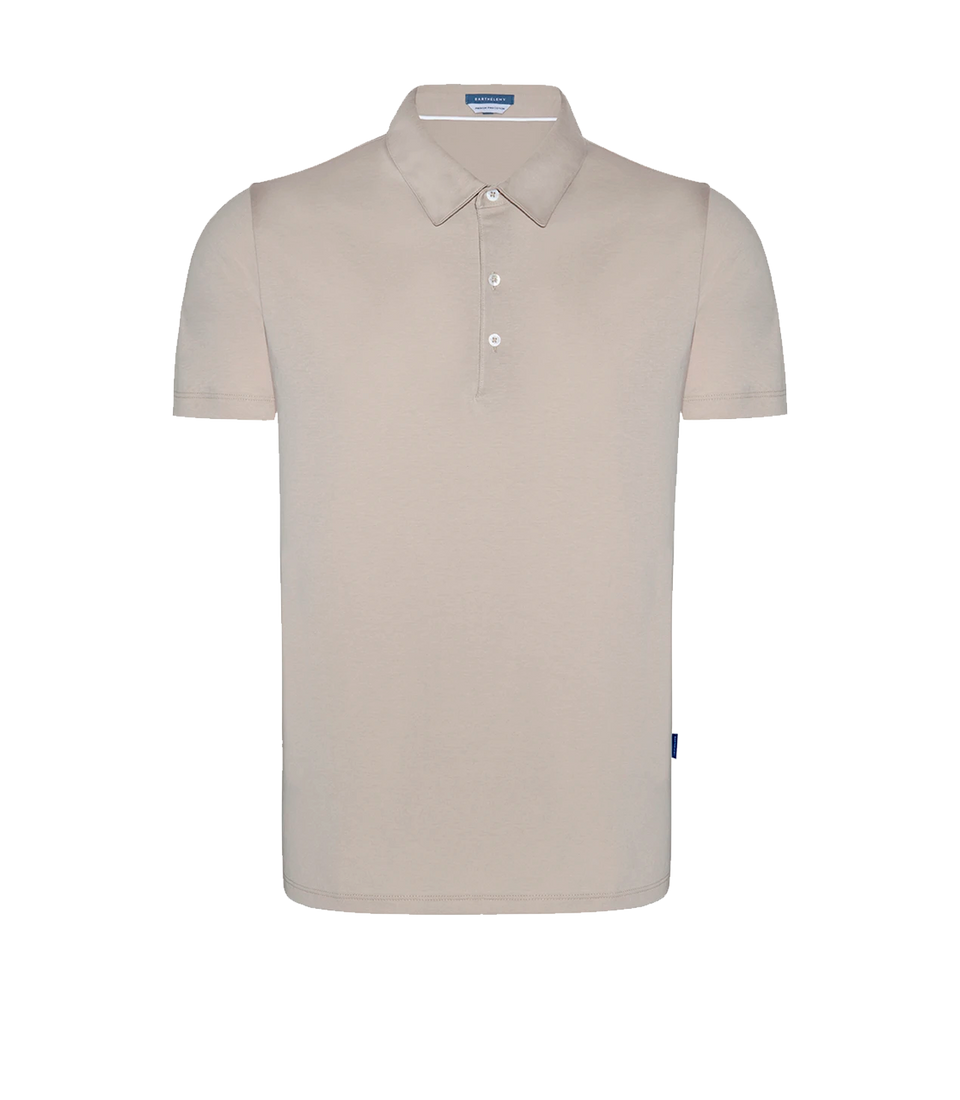 Polo Pima Cotton Oatmeal Beige