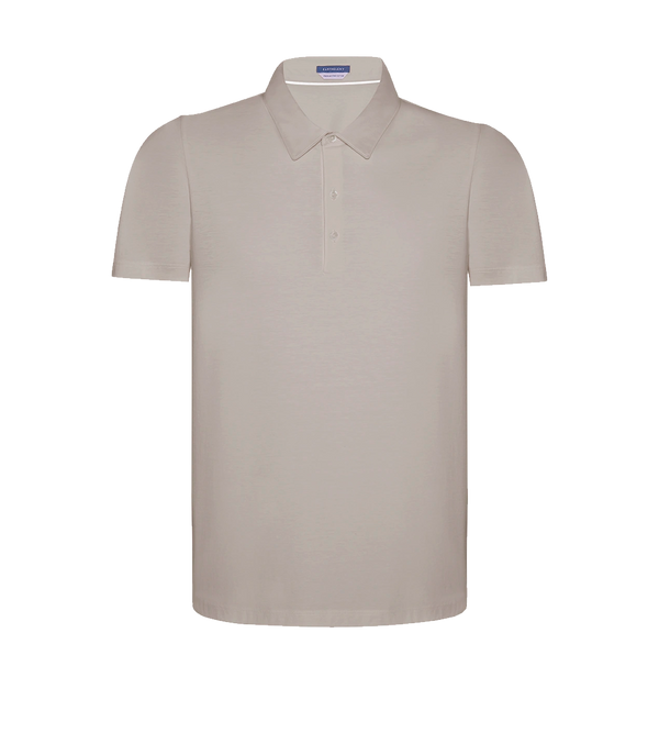 Polo Pima Cotton Oatmeal Beige