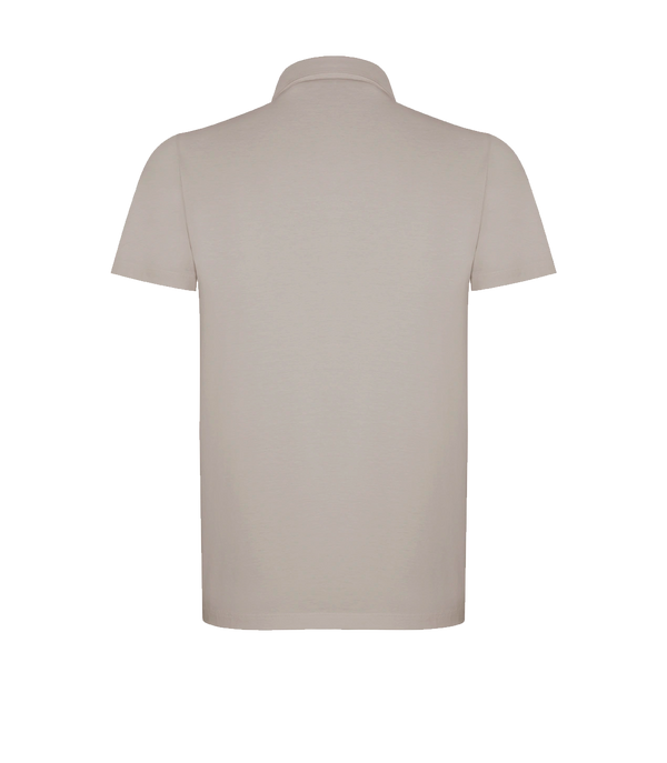 Polo Pima Cotton Oatmeal Beige