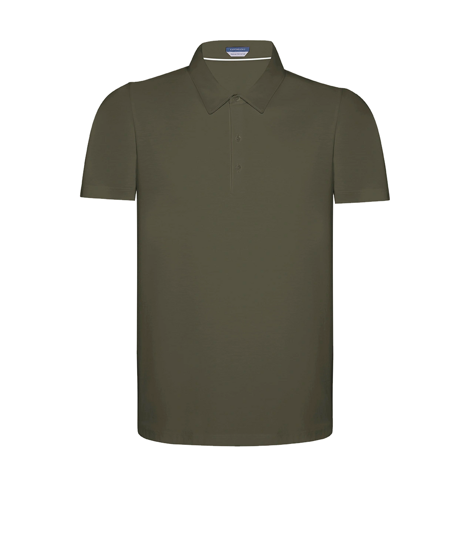 Polo Pima Cotton Olive Green