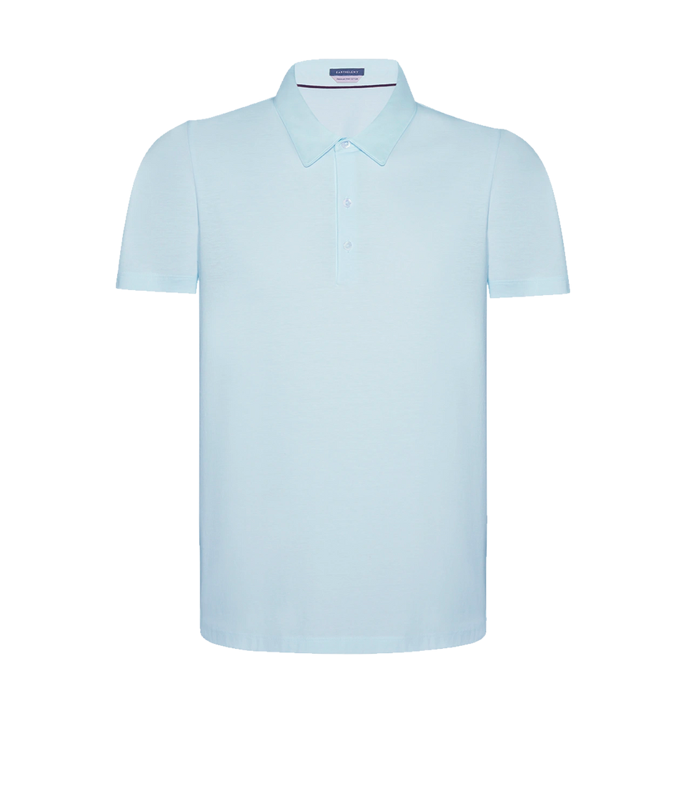 Polo Pima Cotton Sky Blue