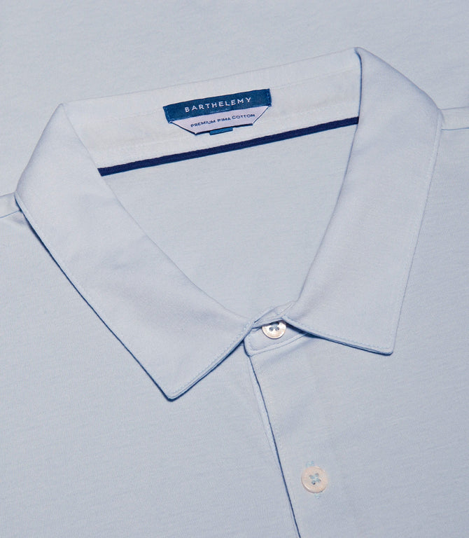 Polo Pima Cotton Sky Blue