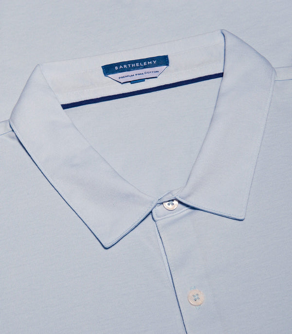 Polo Pima Cotton Sky Blue
