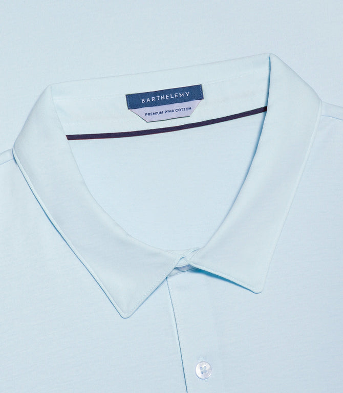 Polo Pima Cotton Sky Blue