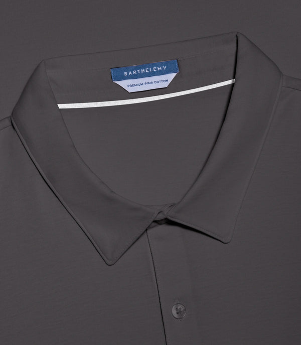 Polo Pima Cotton Storm Grey