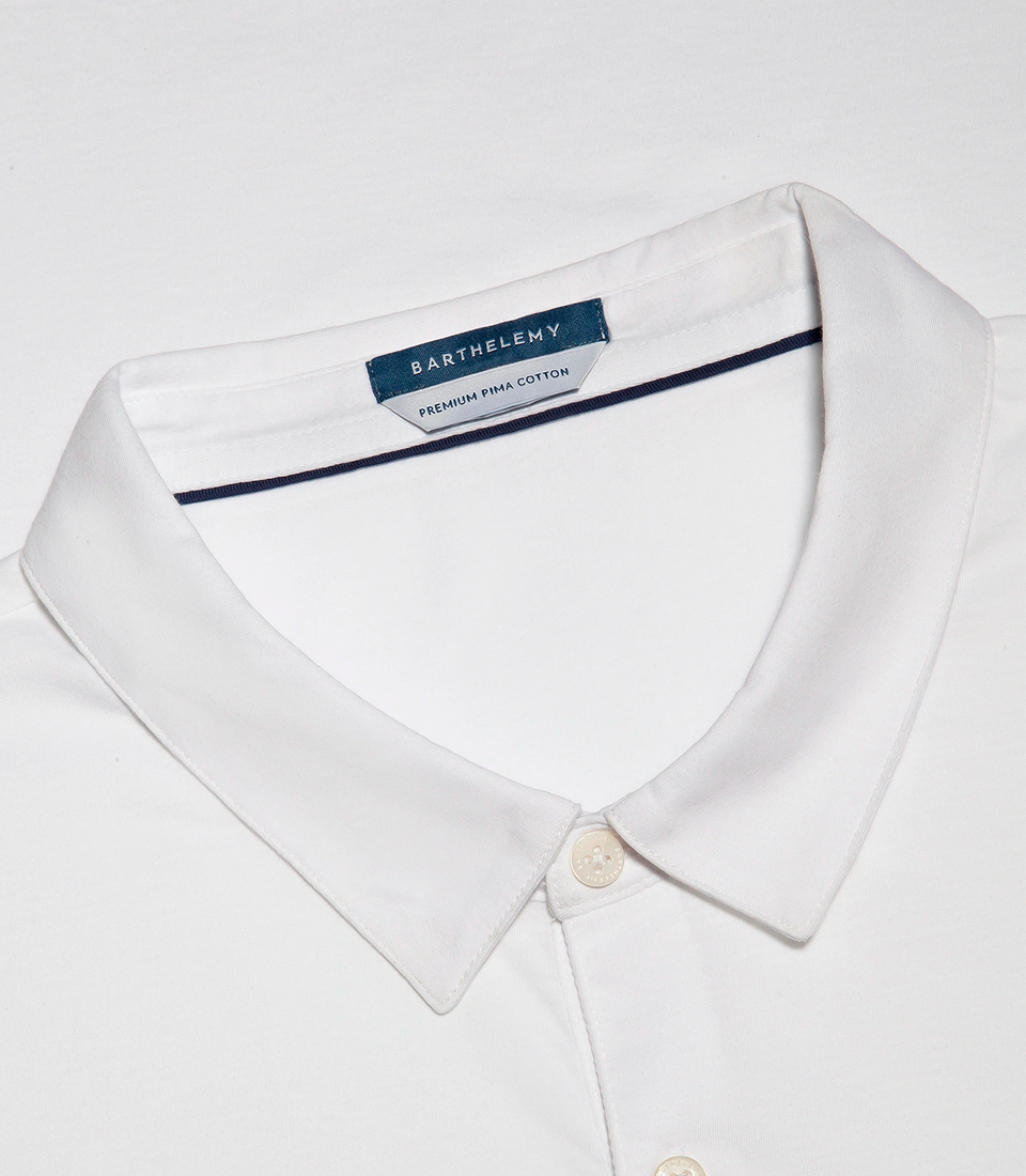 Polo Pima Cotton White