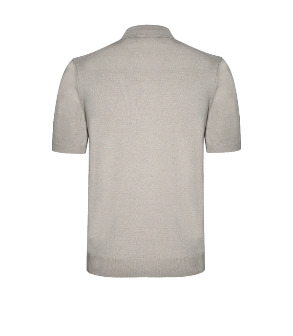 Rivage Knit Polo Ivory - Barthelemy