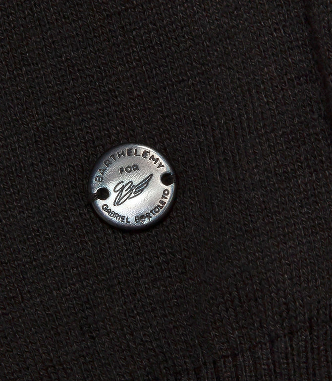 Rivage Knit Polo GB Black Orange