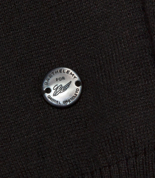 Rivage Knit Polo GB Black Orange