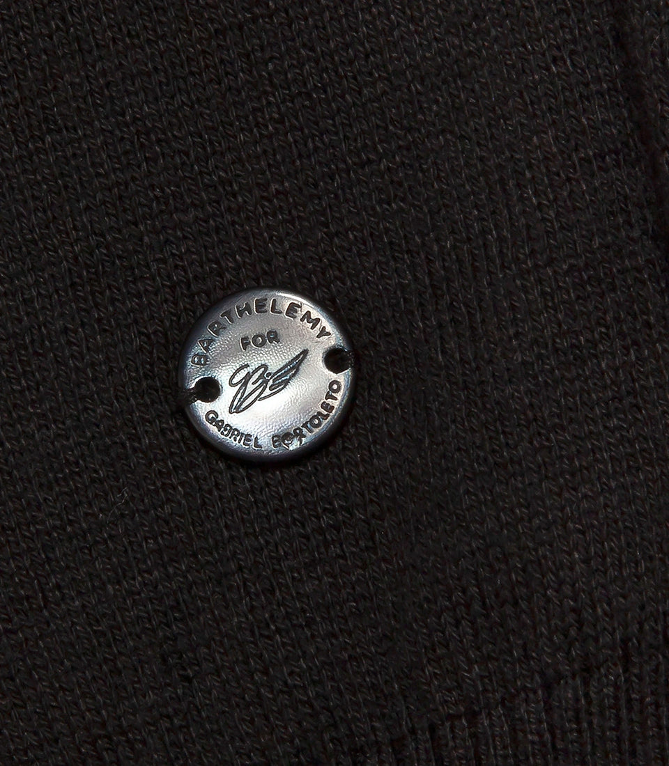 Rivage Knit Polo GB Black Orange